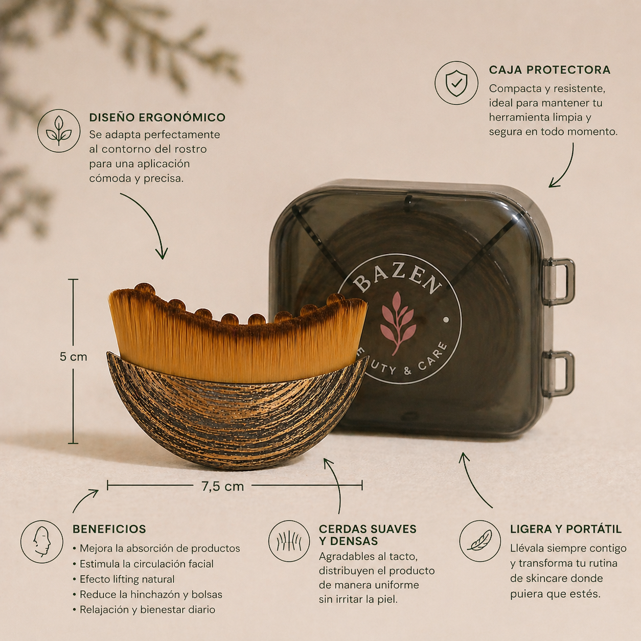 Masajeador Facial Sculpt & Glow Brush™ - BAZEN
