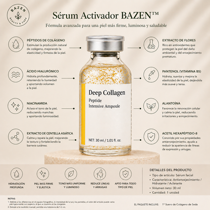 Sérum Activador Ampolla de Colágeno Profundo - BAZEN™