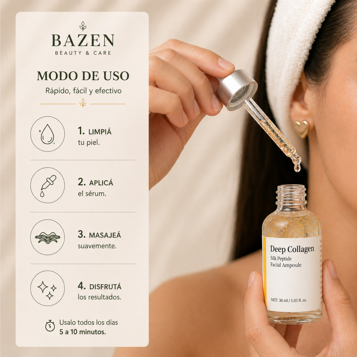 Sérum Activador Ampolla de Colágeno Profundo - BAZEN™